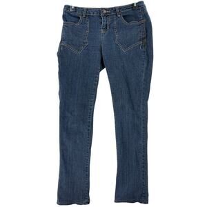 Vintage LL Cool J Women Jeans Junior Size 5 Dark Blue Denim Slim Straight Cotton